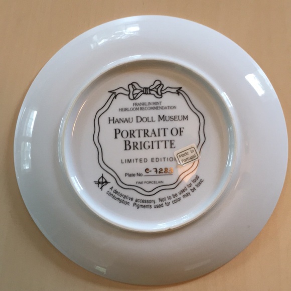 Franklin Mint Hanau Doll Museum Plates (Lot of 5) Cute yet Creepy Dolls Vintage - Picture 6 of 12